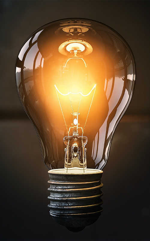 light bulb lit up despite not being pluggin in, light buld suspended in air,